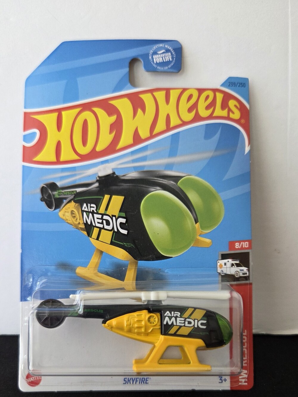 Hot Wheels Skyfire Air Medic HW Rescue Helicopter Toy Car
